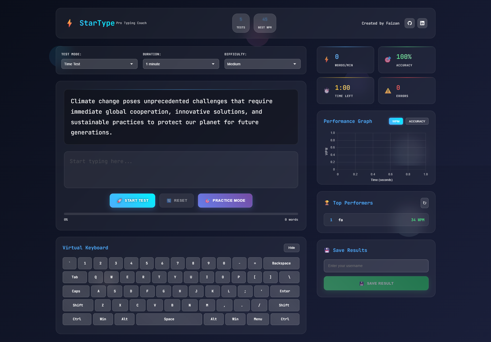 StarType Pro Typing Coach
